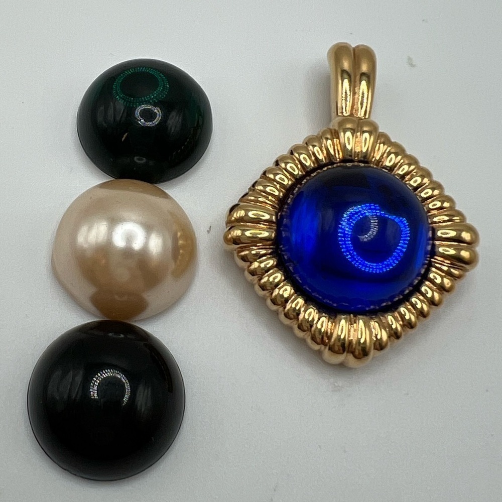 Kenneth Jay Lane Kjl Signed Designer Interchgeabl… - image 2